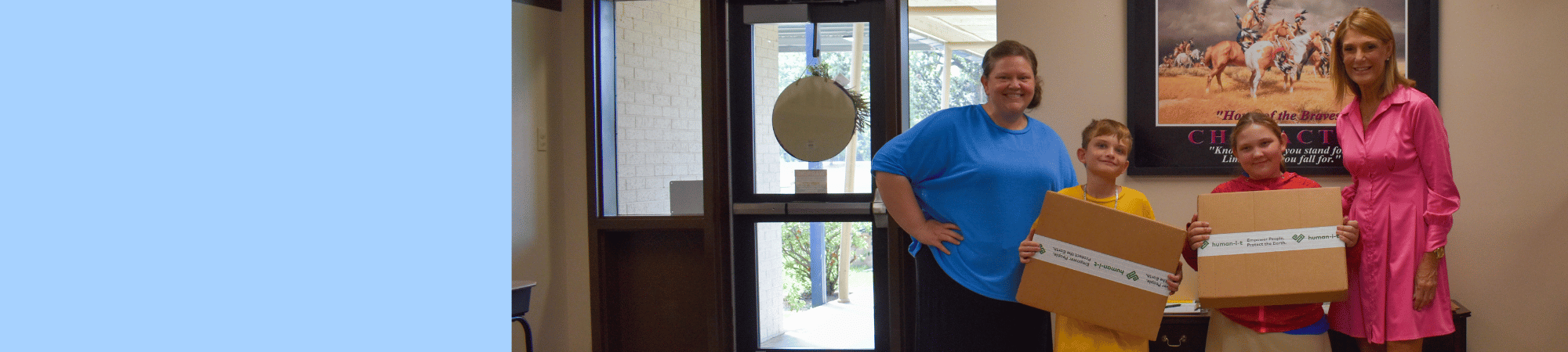 children getting laptops